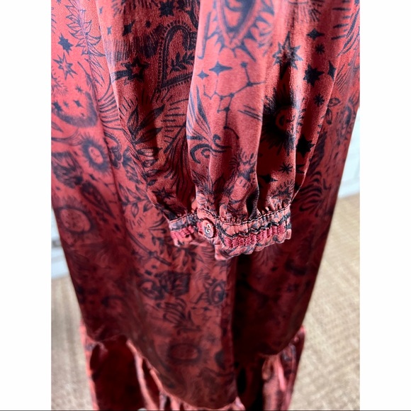 Johnny Was Asteria 100% Silk Midi Dress S - Picture 7 of 12